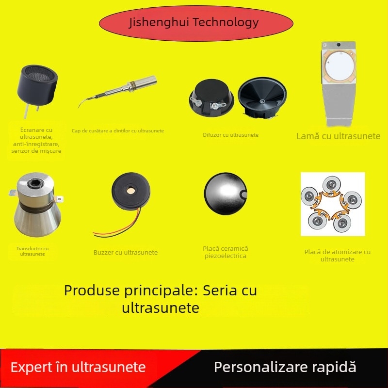 Senzor ultrasonic impermeabil pentru măsurarea vitezei vântului și distanței, sondă ultrasonică cu transmițător-receptor integrat, 16 mm, 25K/33K/40K