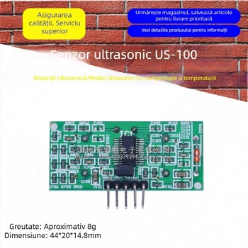 US-100 senzor ultrasonor, modul de măsurare a distanței cu compensare de temperatură