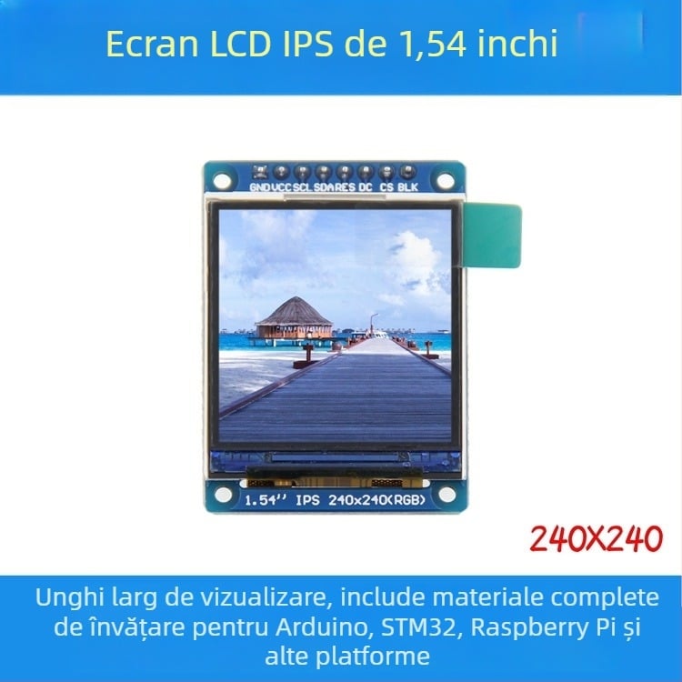 Noul modul ecran color IPS TFT de 1,54 inch, cu interfață SPI, 240x240 HD