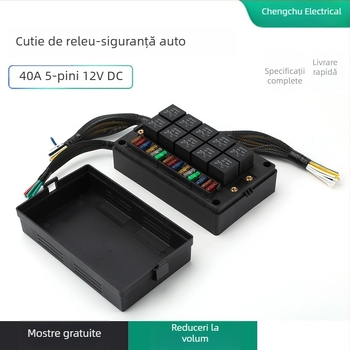 Cutie de relee și siguranțe DC12V pentru autovehicule comerciale și RV-uri, siguranță electromagnetică DC