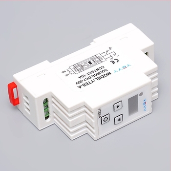 Releu temporizator 24V pentru șină DIN, modul programabil de temporizare ciclic, precizie înaltă 0,01 s, declanșare semnal
