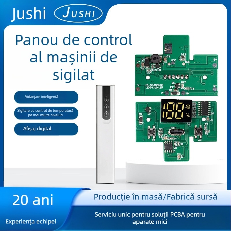 Soluție PCBA pentru panoul de control al mașinii de vidat, replicare PCB pentru mașina de sigilat pungi și producție personalizată