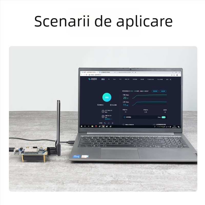 Placă de extensie Raspberry Pi LTE Cat-6 cu antene duale, LTE-A, poziționare GNSS în mai multe regiuni și benzi