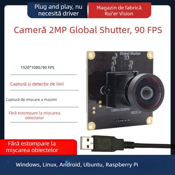Modul cameră USB 2.0, 2.0MP, 1080p, 90fps, focalizare manuală, fără drivere, pentru desktop, laptop, videoconferințe și camere de securitate