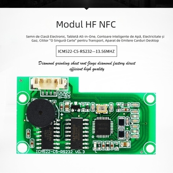 Modul de citire RFID/NFC cu interfață RS232 sau TTL, cititor de carduri încorporat, frecvență înaltă