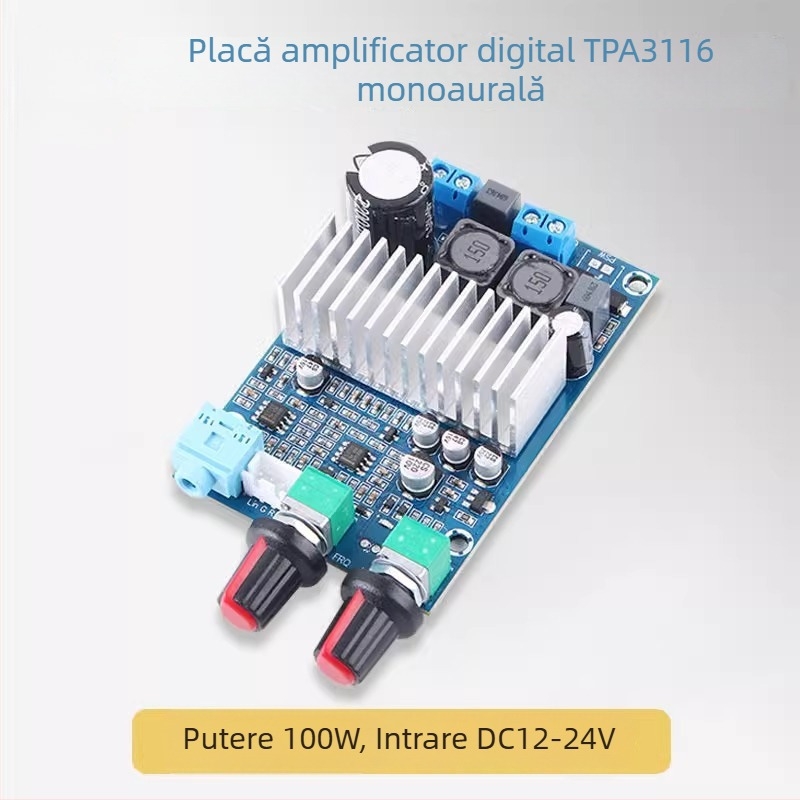 Placă amplificator pentru subwoofer DC12-24V, putere mare, modul digital mono TPA3116