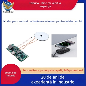 Modul emițător Qi fără fir 22W pentru mașină, încărcător pentru telefon, compatibil cu protocolul Qi