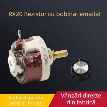 BC1 Reostat cu disc roșu în stil american, rezistor disc și potențiometru, 25W 50W 100W 150W 300W