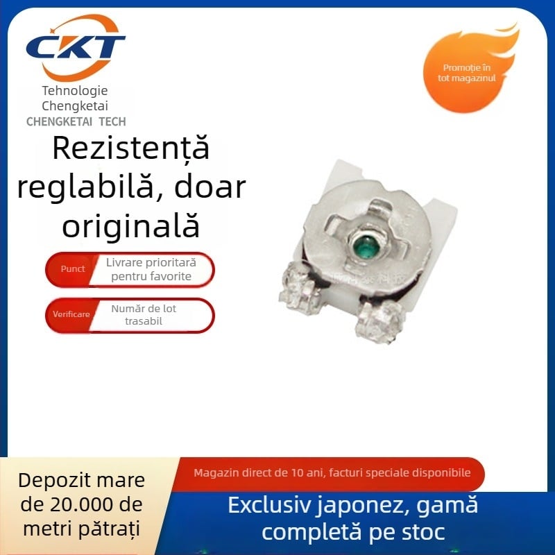 Potenciometru reglabil SMD EVM3ESX50B14, 3×3, 10 kΩ seria SX