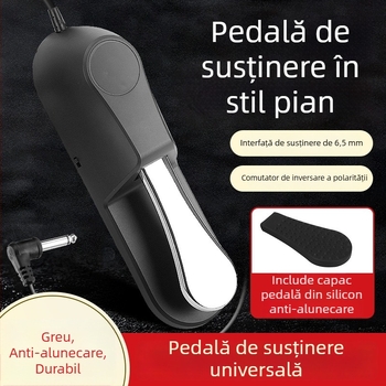 Pedală de susținere pentru organ electronic, Art Maker, compatibilă cu claviaturi MIDI Yamaha, Casio și Roland