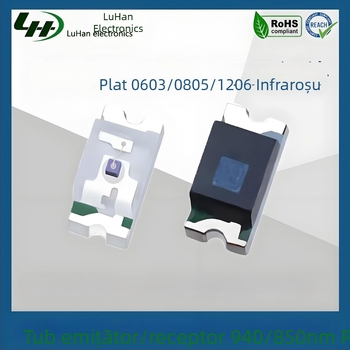 0603/0805/1206 LED infraroșu emițător și receptor plat 850/940 nm