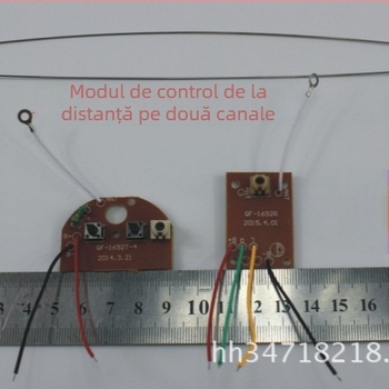 Modul de control de la distanță cu două canale, frecvență 27 MHz, accesorii pentru jucării și piese pentru modele tehnologice