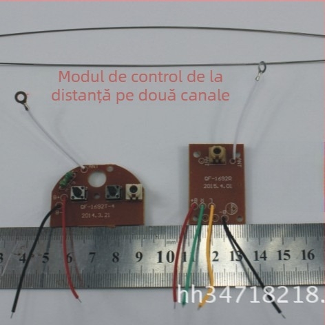Modul de control de la distanță cu două canale, frecvență 27 MHz, accesorii pentru jucării și piese pentru modele tehnologice
