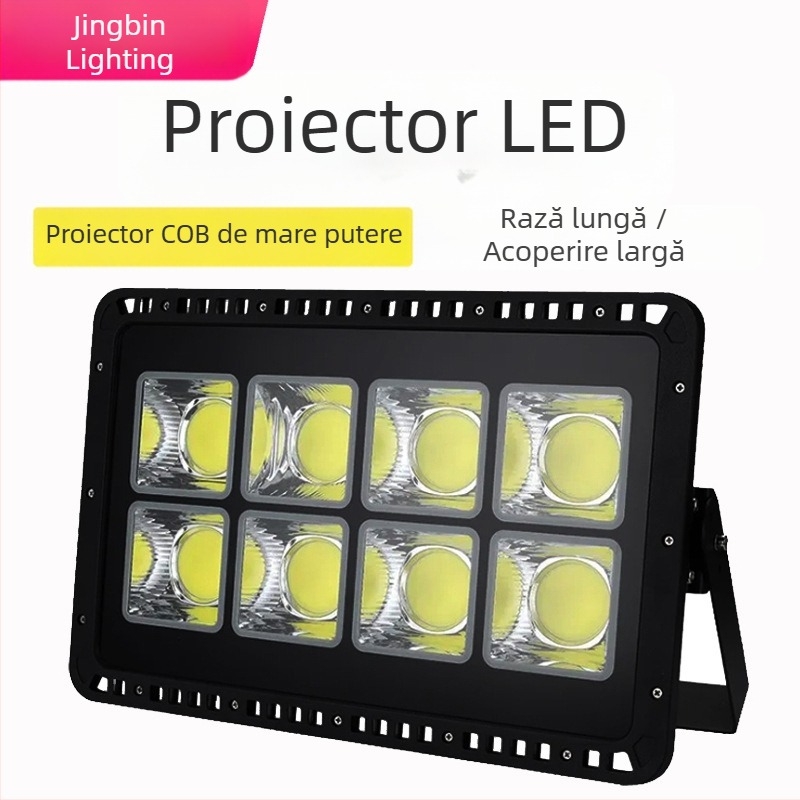 Proiector LED exterior, rezistent la apă, cu putere înaltă 100W/200W/400W, pentru spațiu pătrat