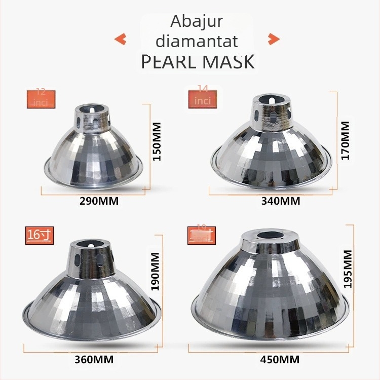 Abajur din aluminiu cu reflector pentru iluminat industrial LED