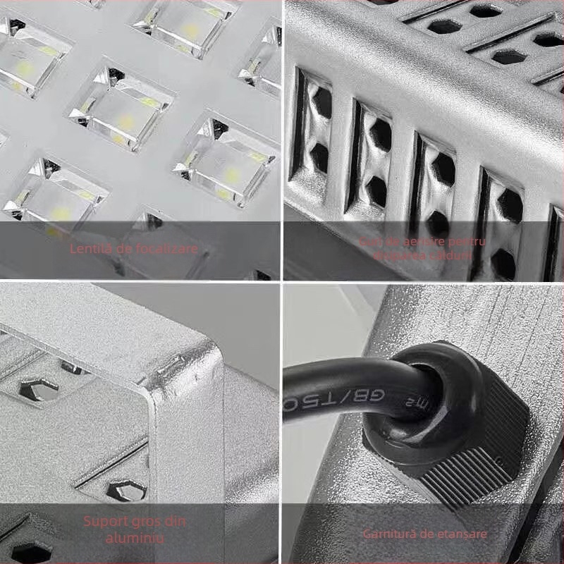 Ritana LED proiector exterior, impermeabil, cu LED de înaltă intensitate, pentru reclamă și iluminare pe șantier