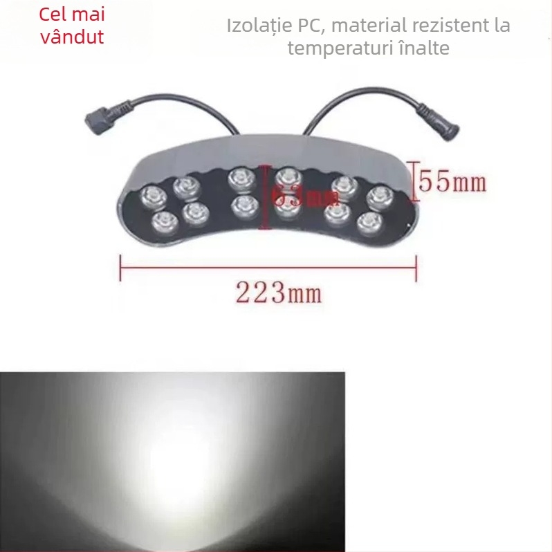 Lumină LED inelară pentru copaci – exterior, spot flood pentru grădină, corp din aluminiu, IP66, 24V, 12 LED