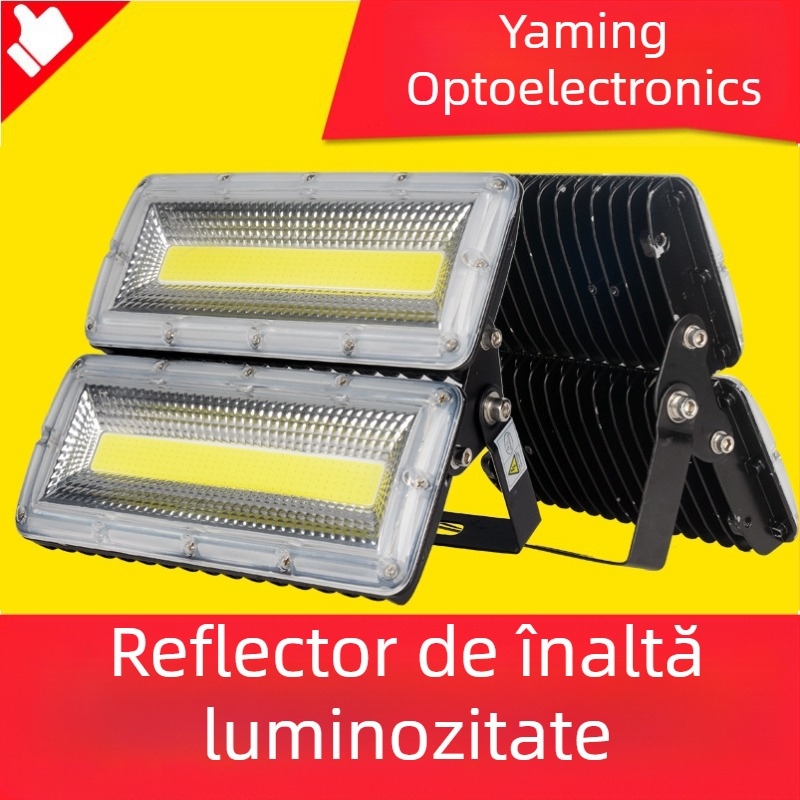 LED proiector exterior rezistent la explozie, impermeabil, 50/150 W, iluminare publicitară cu înaltă intensitate, 100 W, carcasă din aluminiu, IP65, 220 V