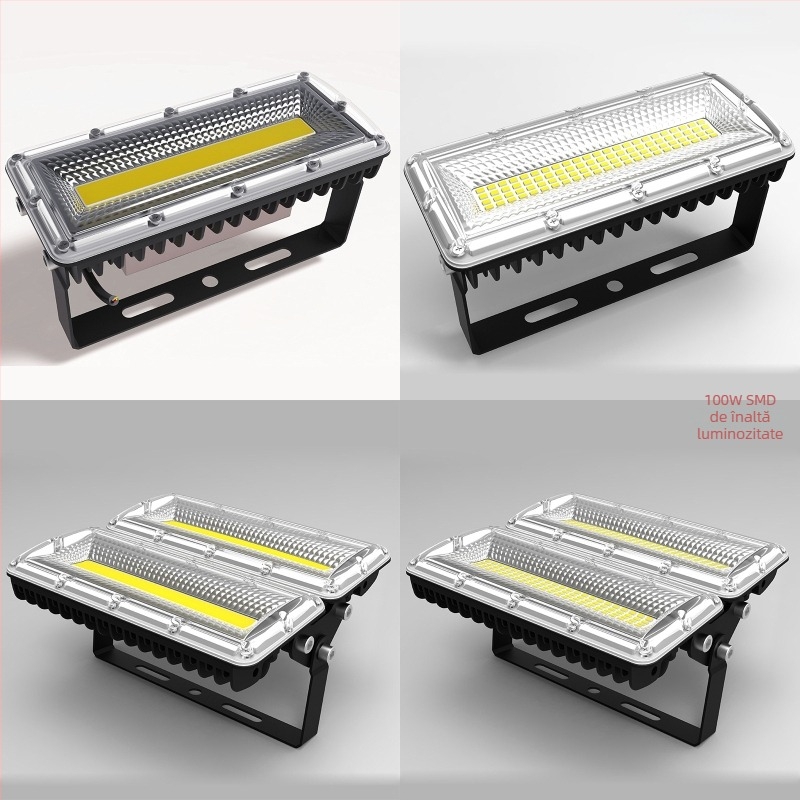 LED proiector exterior rezistent la explozie, impermeabil, 50/150 W, iluminare publicitară cu înaltă intensitate, 100 W, carcasă din aluminiu, IP65, 220 V