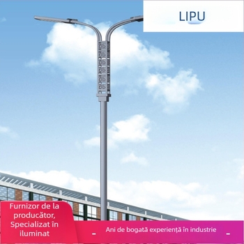 Lampă stradală LED solară, integrată, rezistentă la apă, 30W, pentru zone rurale