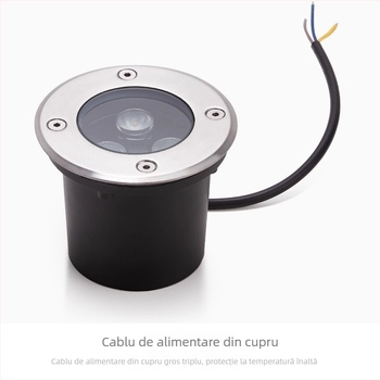 Spot LED subteran impermeabil încastrat pentru grădină și peisaj, curte, gazon, zid exterior – iluminare ultra luminoasă