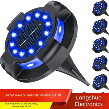 Lămpi solare subterane pentru grădină, rezistente la intemperii, iluminare decorativă LED pentru gazon