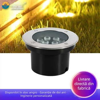 Lumină LED subterană pentru exterior, iluminare decorativă încadrată, corp pătrat pentru piețe, curți și parcuri