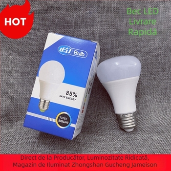 Lampa LED tip ciupercă E27, 7W/9W/15W, înaltă luminozitate, corp din aluminiu cu acoperire din plastic, abajur PC, iluminare pentru casă și spații comerciale