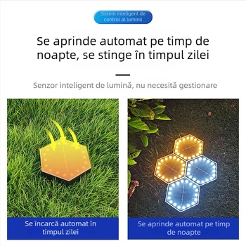 Lămpi solare subterane LED modulare, pentru montare pe perete, trepte, garduri și gazon