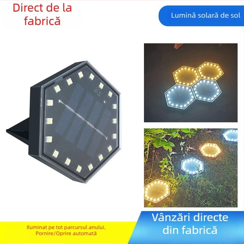 Lămpi solare subterane LED modulare, pentru montare pe perete, trepte, garduri și gazon