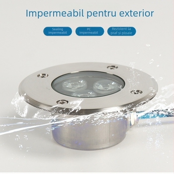 Lampă de perete submersibilă RGB încadrată, ultra-subțire, rezistentă la apă, 3W pentru piscine și iazuri cu pești