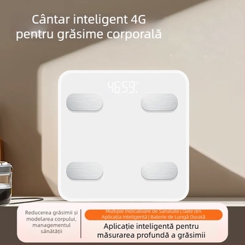 Cântar inteligent pentru corp 4G IoT pentru uz casnic, reîncărcabil, suport pentru integrarea protocoalelor, afișaj LED de 3 inch, măsoară grăsimea corpului și apa