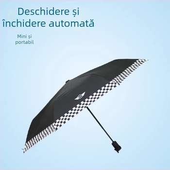 Umbrelă pliabilă mini cu deschidere/închidere automată și protecție UV