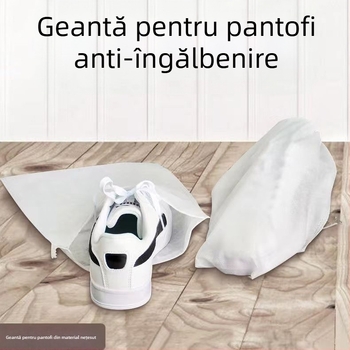 Geantă de depozitare a încălțămintei și uscare, husă portabilă din material nețesut alb — anti-îngălbenire, protecție solară, grosime, rezistentă la praf și mucegai