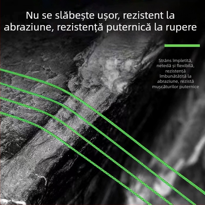 Corona linie de pescuit PE cu 8 fire pentru aruncări la distanță, linie principală ultra-netedă, cu înaltă rezistență la tracțiune și uzură