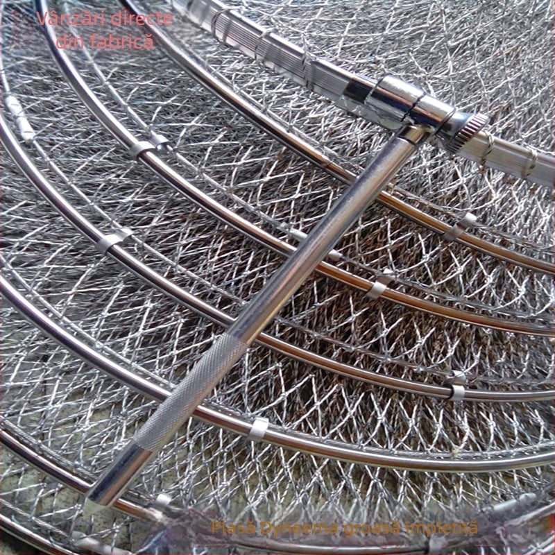Geantă de pescuit împletită Dyneema, cu inel din oțel inoxidabil, uscare rapidă