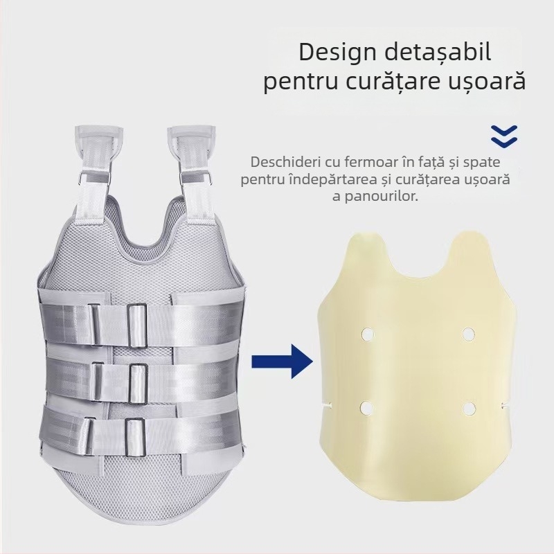 Fixator toraco-lombar pentru adulți, suport postoperator pentru fractură lombară, ortoză toraco-lombară cu centură, respirabilă și presurizată