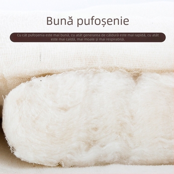 Cuvertură din bumbac 100% cu umplutură din bumbac; disponibilă în dimensiuni pentru o persoană sau două; quilt de pat pentru patru anotimpuri, destinat căminelor, cu opțiuni pentru vară răcoroasă, primăvară-toamnă și iarnă groasă.