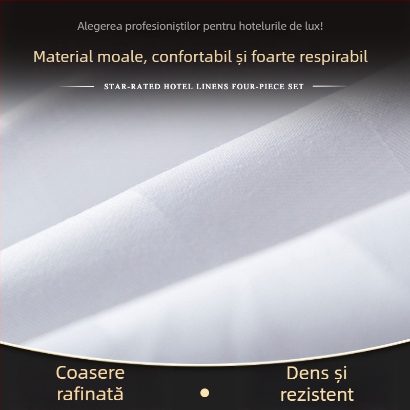 Cearșaf alb din bumbac satinat, 60s, pentru pat, o singură piesă, 180 cm x 200–220 cm, stil minimalist modern