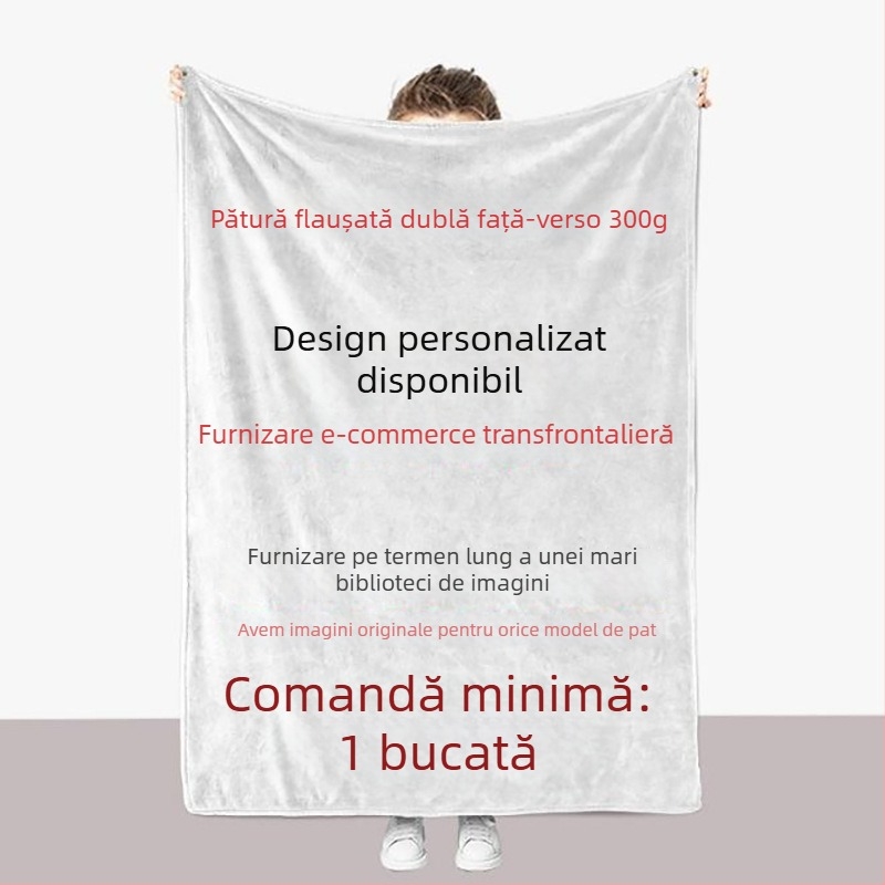 Nievia pătură din flanel cu imprimare digitală la comandă, design personalizat, geometric, pentru toate anotimpurile, stil modern simplu