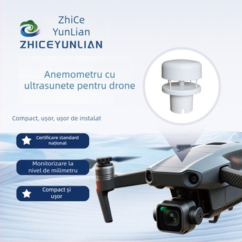 Senzor de vânt pentru dronă – măsoară viteza și direcția, pentru inspecții în domeniul energiei eolice și rețelei, consum redus, răspuns în milisecunde