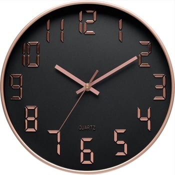 Ceas de perete yz 12 inch, 30 cm, mișcare cuarț silențioasă, pentru uz casnic – living, dormitor, birou, bucătărie; imprimare logo disponibil; model 3465a