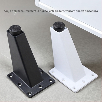 Picioare de birou din aliaj de aluminiu, picioare înclinate reglabil, pentru dulapuri, garderobe și mobilier TV