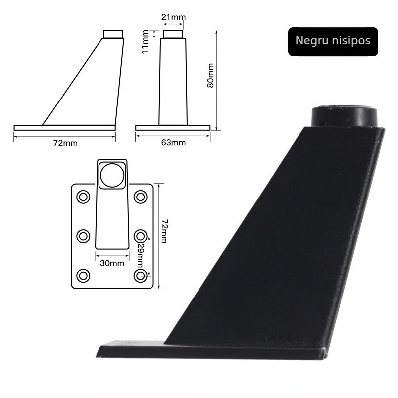 Picioare de birou din aliaj de aluminiu, picioare înclinate reglabil, pentru dulapuri, garderobe și mobilier TV