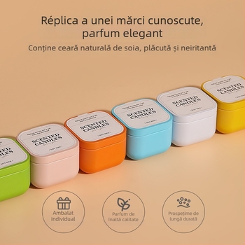 Lumânări aromatice din ceară de soia pentru casă, cadouri pentru interior și zile de naștere, cu parfum de durată