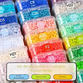 Kit materiale mărgele 2,6 mm cu cutie de depozitare – Stil Coco Fusion