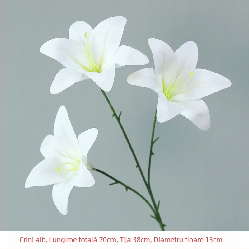 Crin artificial 3D, PU material, decor pentru casă, aranjament de masă pentru nuntă, recuzită pentru fotografiere, înălțime 30–100 cm