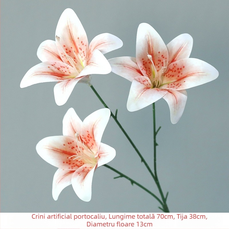 Crin artificial 3D, PU material, decor pentru casă, aranjament de masă pentru nuntă, recuzită pentru fotografiere, înălțime 30–100 cm