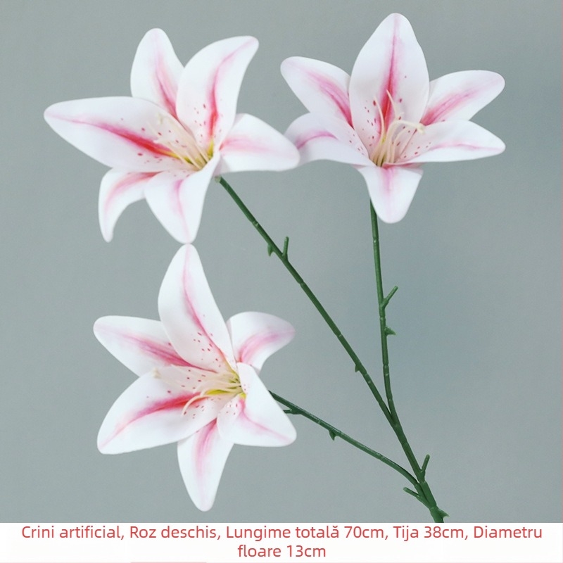 Crin artificial 3D, PU material, decor pentru casă, aranjament de masă pentru nuntă, recuzită pentru fotografiere, înălțime 30–100 cm
