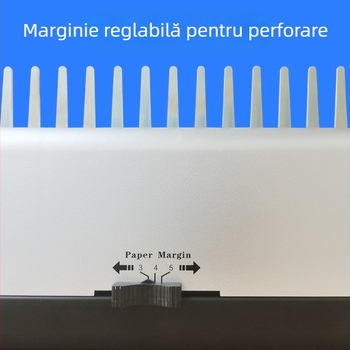 Mașină manuală de perforare și legare, tip comb, cu 21 de găuri, pentru documente A3/A4, cu clipsuri din cauciuc pentru documente financiare și oferte